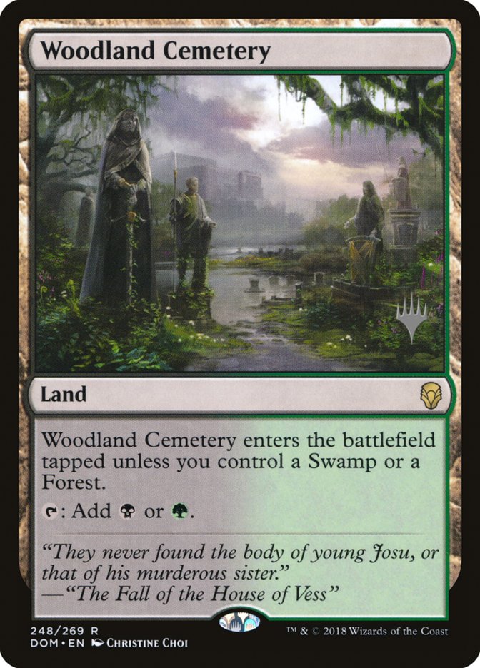 Woodland Cemetery (Promo Pack) [Dominaria Promos] | Game Grid - Logan