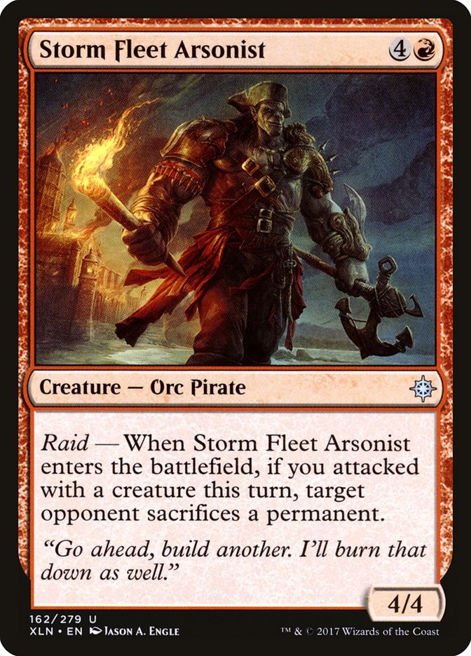 Storm Fleet Arsonist [Ixalan] | Game Grid - Logan