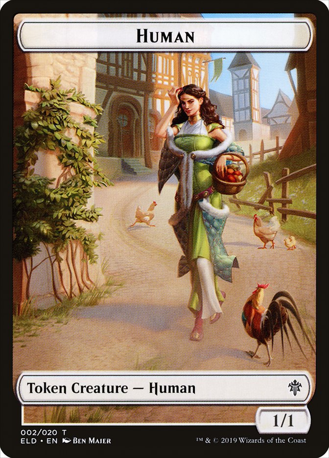 Human // Clue Double-Sided Token [Pioneer Challenger Decks 2022] | Game Grid - Logan