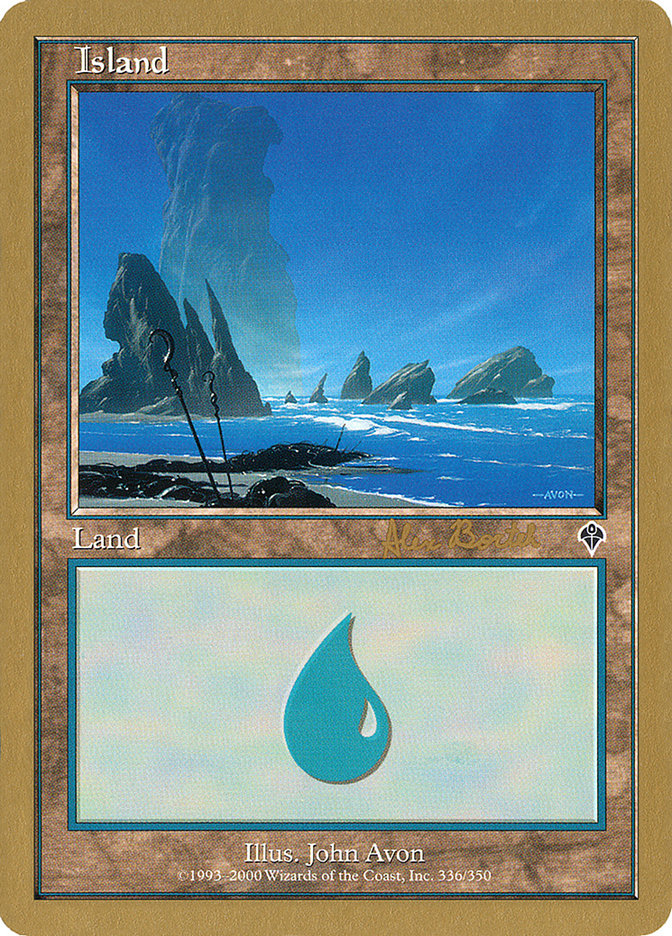 Island (ab336a) (Alex Borteh) [World Championship Decks 2001] | Game Grid - Logan