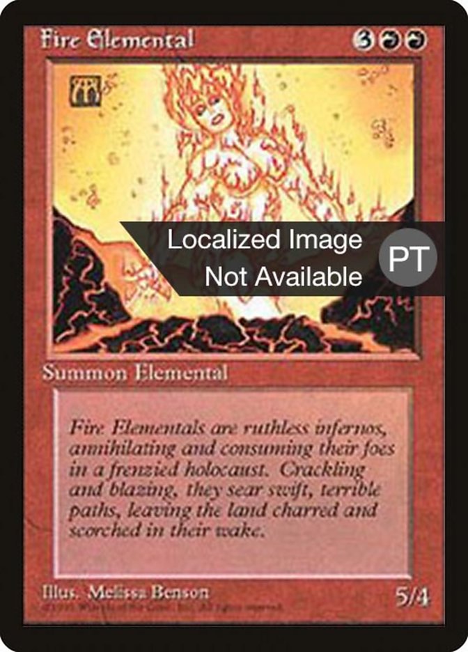 Fire Elemental [Fourth Edition (Foreign Black Border)] | Game Grid - Logan