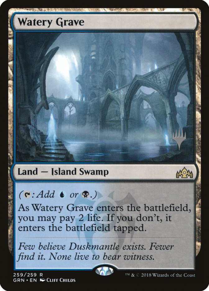 Watery Grave (Promo Pack) [Guilds of Ravnica Promos] | Game Grid - Logan