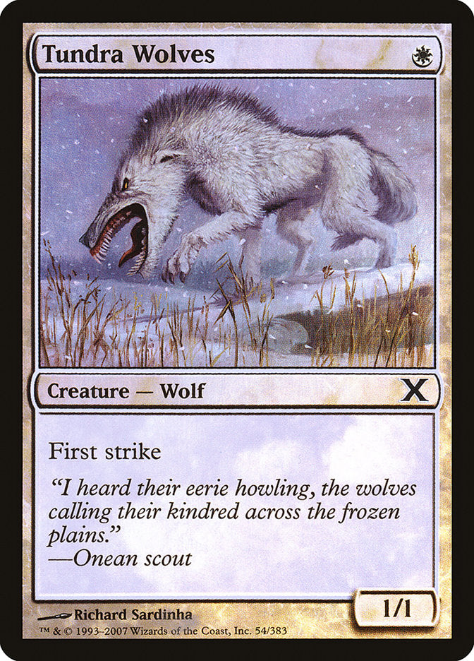 Tundra Wolves (Premium Foil) [Tenth Edition] | Game Grid - Logan