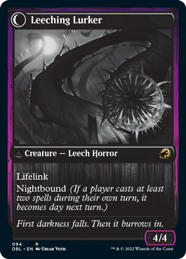 Curse of Leeches // Leeching Lurker [Innistrad: Double Feature] | Game Grid - Logan