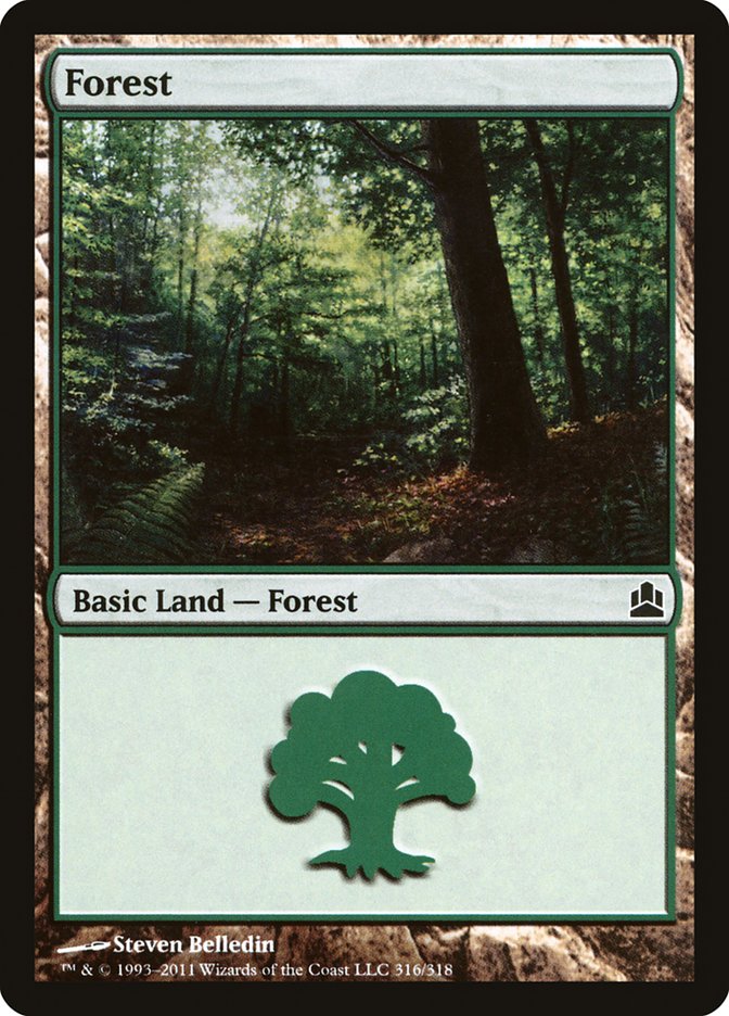 Forest (316) [Commander 2011] | Game Grid - Logan