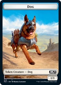 Dog // Weird Double-Sided Token [Core Set 2021 Tokens] | Game Grid - Logan