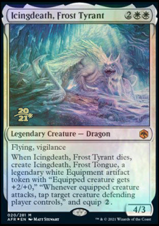 Icingdeath, Frost Tyrant [Dungeons & Dragons: Adventures in the Forgotten Realms Prerelease Promos] | Game Grid - Logan