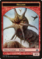 Zombie // Hellion Double-Sided Token [Planechase Anthology Tokens] | Game Grid - Logan