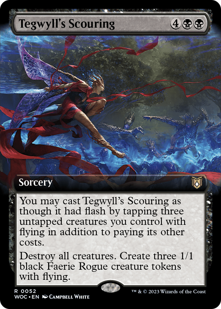 Tegwyll's Scouring (Extended Art) [Wilds of Eldraine Commander] | Game Grid - Logan