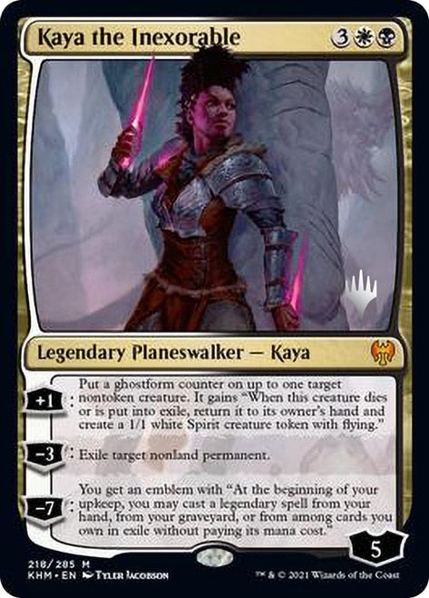 Kaya the Inexorable (Promo Pack) [Kaldheim Promos] | Game Grid - Logan