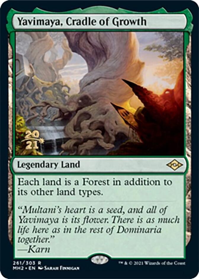 Yavimaya, Cradle of Growth [Modern Horizons 2 Prerelease Promos] | Game Grid - Logan