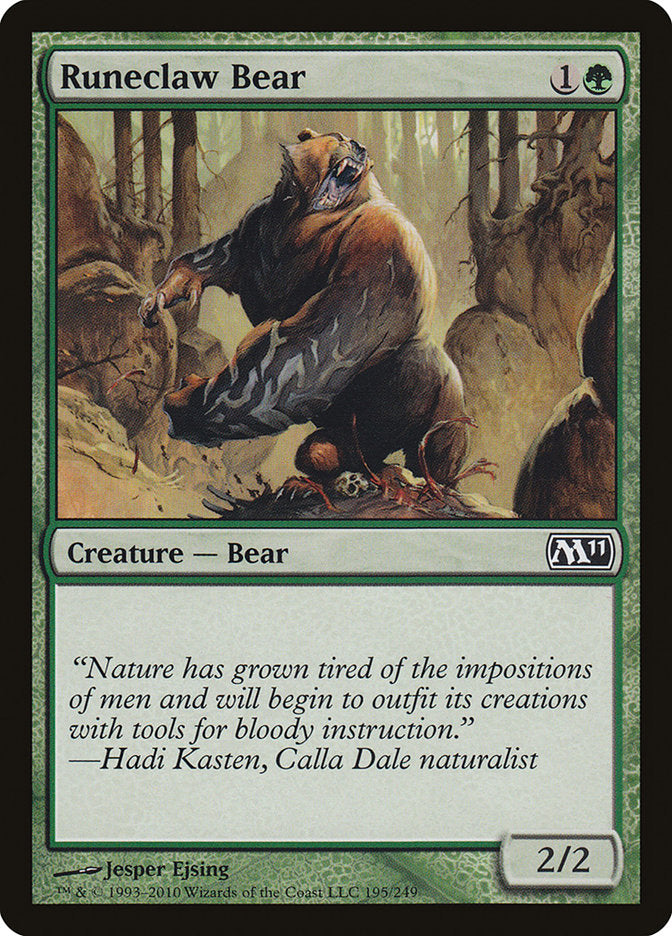 Runeclaw Bear [Magic 2011] | Game Grid - Logan