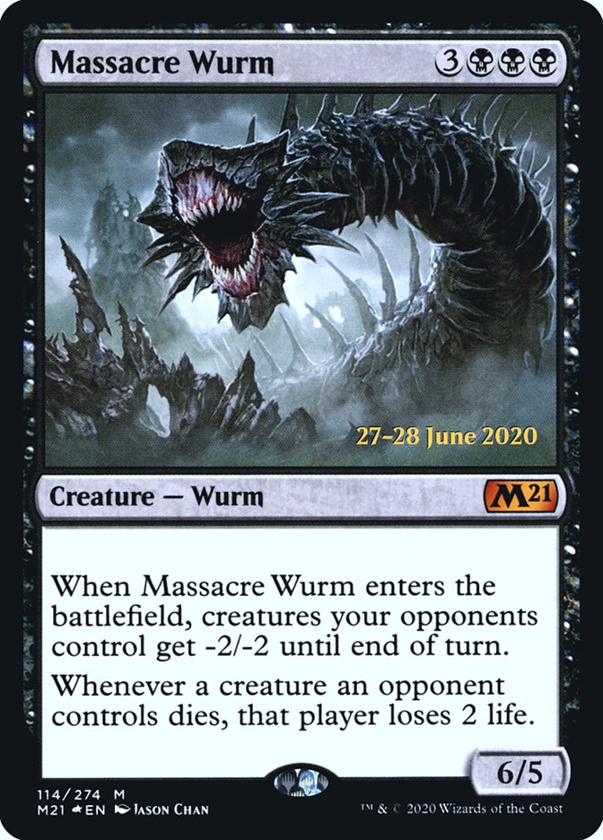 Massacre Wurm [Core Set 2021 Prerelease Promos] | Game Grid - Logan