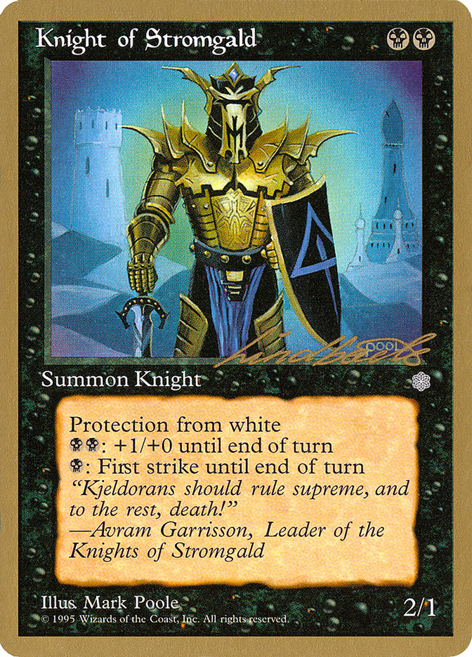 Knight of Stromgald (Leon Lindback) [Pro Tour Collector Set] | Game Grid - Logan