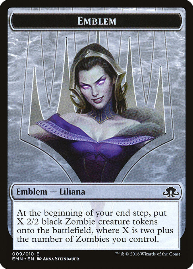 Liliana, the Last Hope Emblem [Eldritch Moon Tokens] | Game Grid - Logan