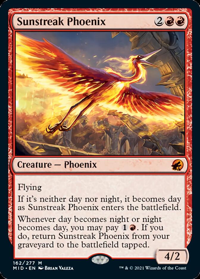 Sunstreak Phoenix [Innistrad: Midnight Hunt] | Game Grid - Logan