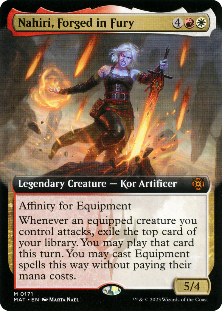 Nahiri, Forged in Fury (Extended Art) [March of the Machine: The Aftermath] | Game Grid - Logan