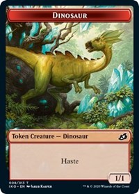 Dinosaur // Human Soldier (003) Double-Sided Token [Ikoria: Lair of Behemoths Tokens] | Game Grid - Logan