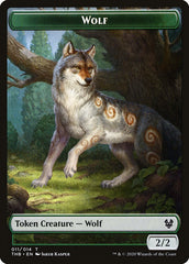 Human Soldier // Wolf Double-Sided Token [Theros Beyond Death Tokens] | Game Grid - Logan