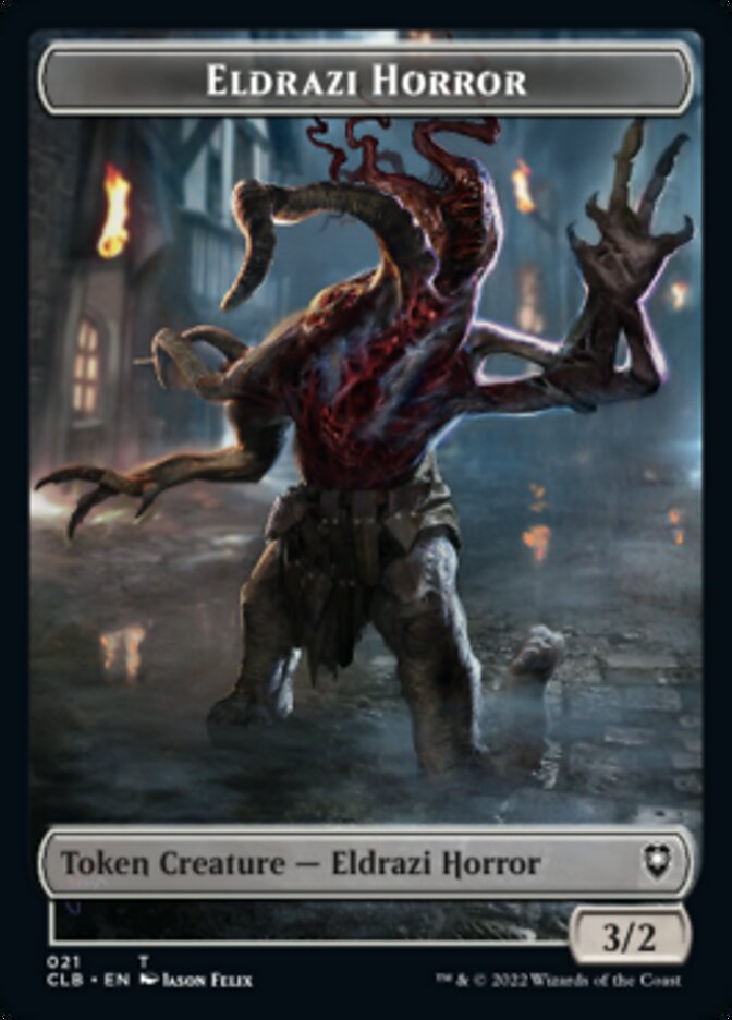 Horror // Eldrazi Horror Double-Sided Token [Commander Legends: Battle for Baldur's Gate Tokens] | Game Grid - Logan