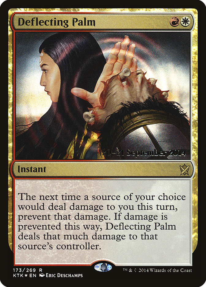 Deflecting Palm [Khans of Tarkir Prerelease Promos] | Game Grid - Logan