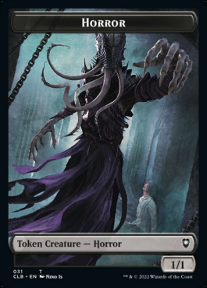 Horror // Eldrazi Horror Double-Sided Token [Commander Legends: Battle for Baldur's Gate Tokens] | Game Grid - Logan