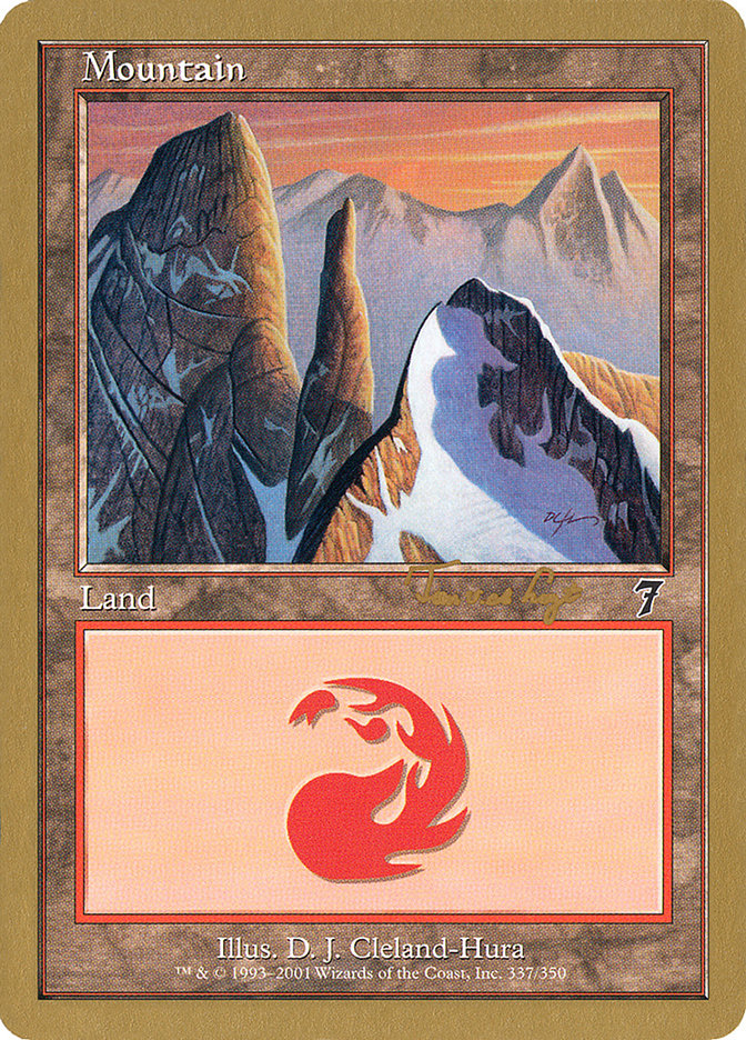 Mountain (337) (Tom van de Logt) [World Championship Decks 2001] | Game Grid - Logan