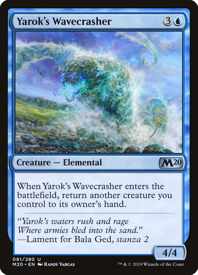 Yarok's Wavecrasher [Core Set 2020] | Game Grid - Logan