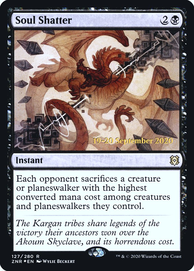 Soul Shatter [Zendikar Rising Prerelease Promos] | Game Grid - Logan