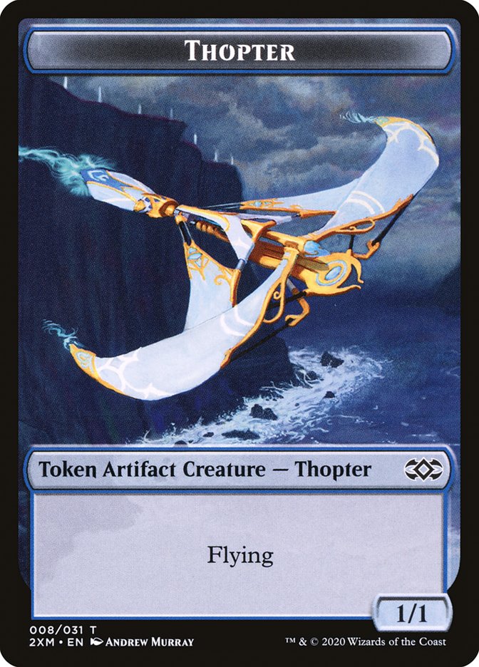 Golem // Thopter (008) Double-Sided Token [Double Masters Tokens] | Game Grid - Logan