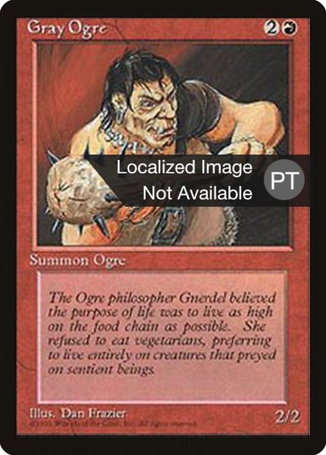 Gray Ogre [Fourth Edition (Foreign Black Border)] | Game Grid - Logan