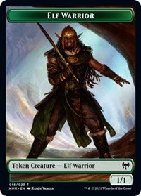 Elf Warrior // Shard Double-Sided Token [Kaldheim Tokens] | Game Grid - Logan