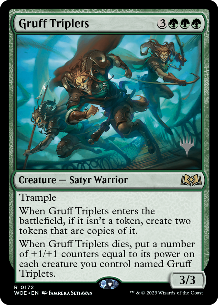 Gruff Triplets (Promo Pack) [Wilds of Eldraine Promos] | Game Grid - Logan