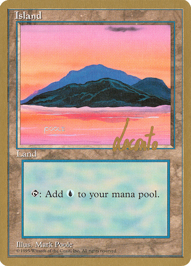 Island (ml369) (Michael Loconto) [Pro Tour Collector Set] | Game Grid - Logan