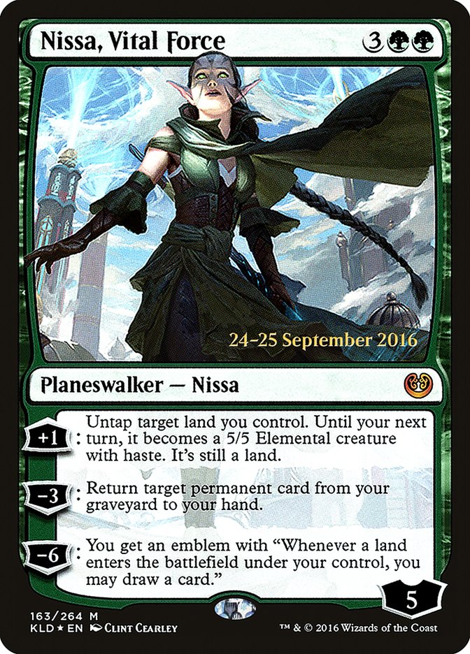 Nissa, Vital Force [Kaladesh Prerelease Promos] | Game Grid - Logan