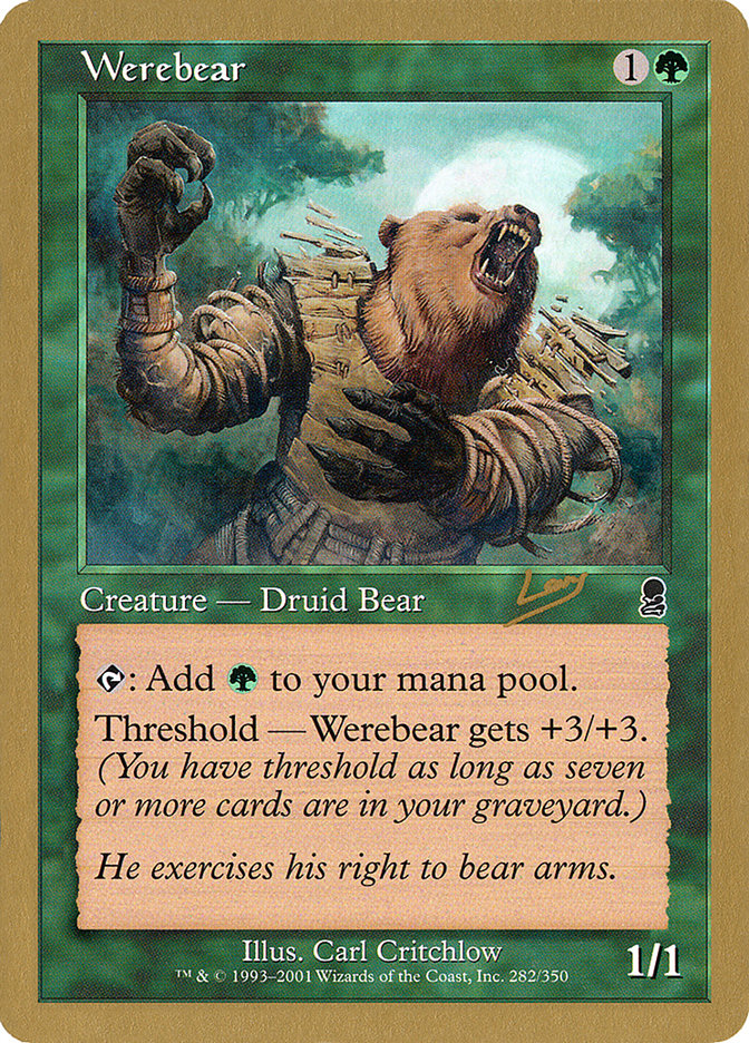 Werebear (Raphael Levy) [World Championship Decks 2002] | Game Grid - Logan