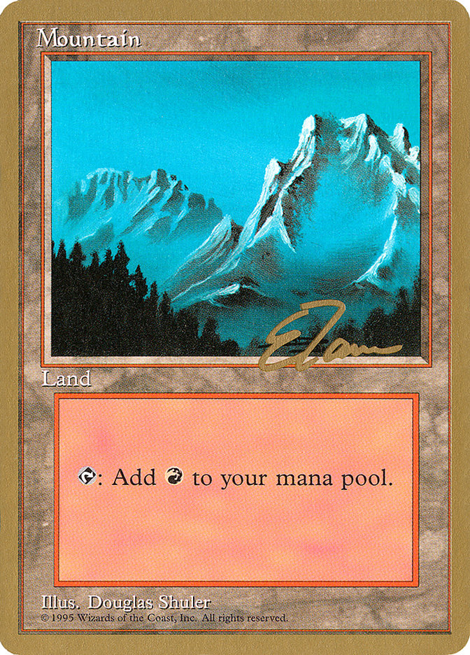 Mountain (et374) (Eric Tam) [Pro Tour Collector Set] | Game Grid - Logan