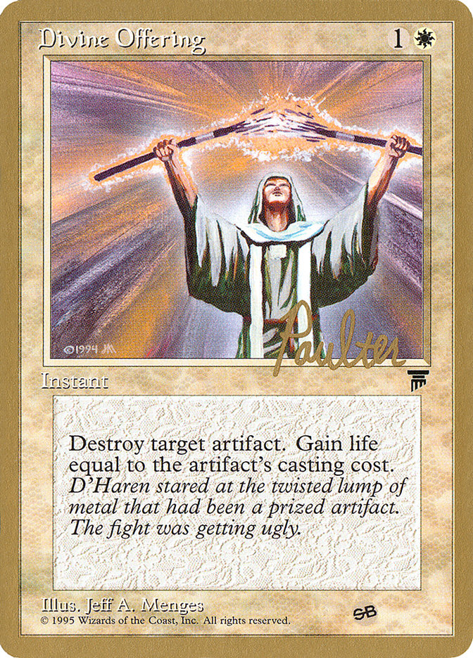 Divine Offering (Preston Poulter) (SB) [Pro Tour Collector Set] | Game Grid - Logan