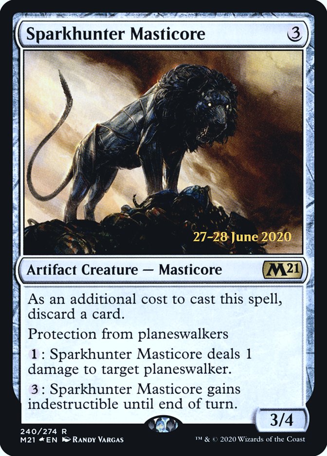 Sparkhunter Masticore [Core Set 2021 Prerelease Promos] | Game Grid - Logan