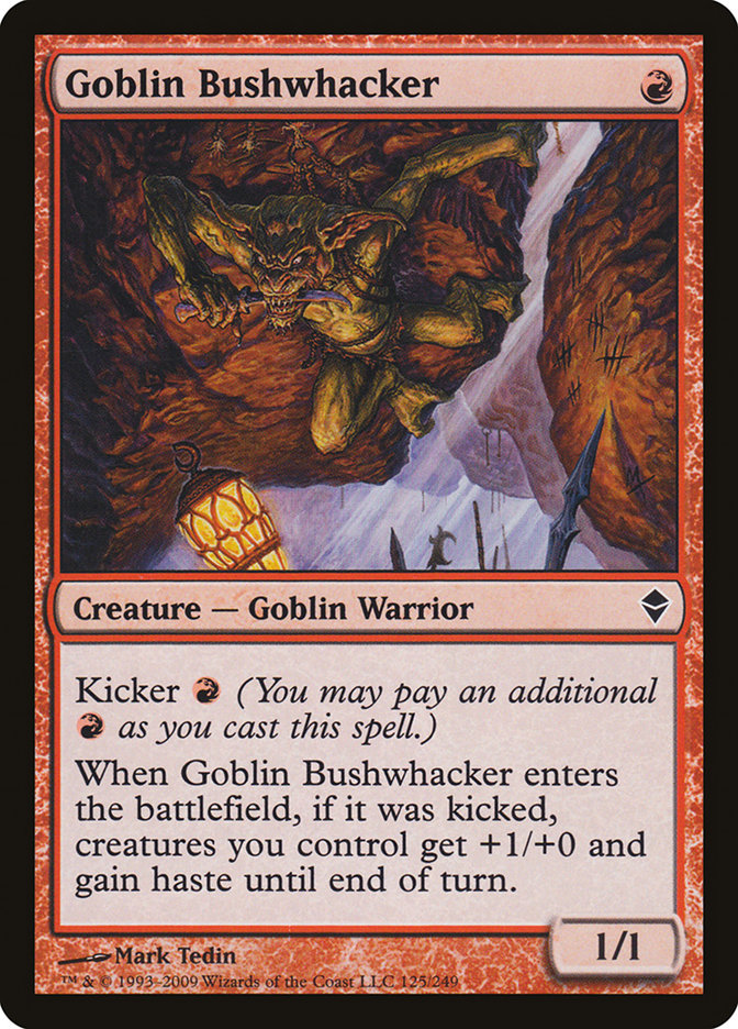 Goblin Bushwhacker [Zendikar] | Game Grid - Logan