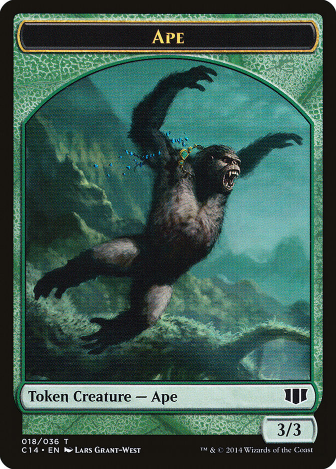 Ape // Zombie (011/036) Double-Sided Token [Commander 2014 Tokens] | Game Grid - Logan