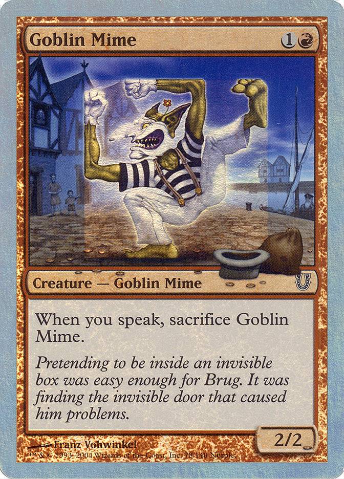 Goblin Mime (Alternate Foil) [Unhinged] | Game Grid - Logan