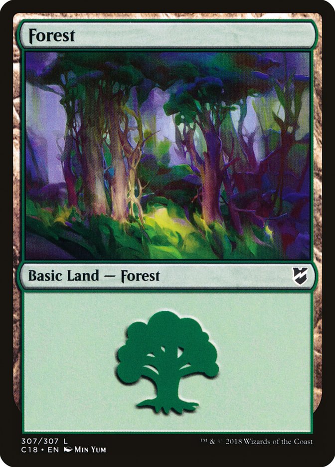 Forest (307) [Commander 2018] | Game Grid - Logan