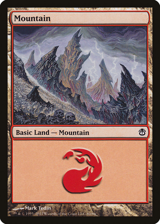 Mountain (80) [Duel Decks: Ajani vs. Nicol Bolas] | Game Grid - Logan