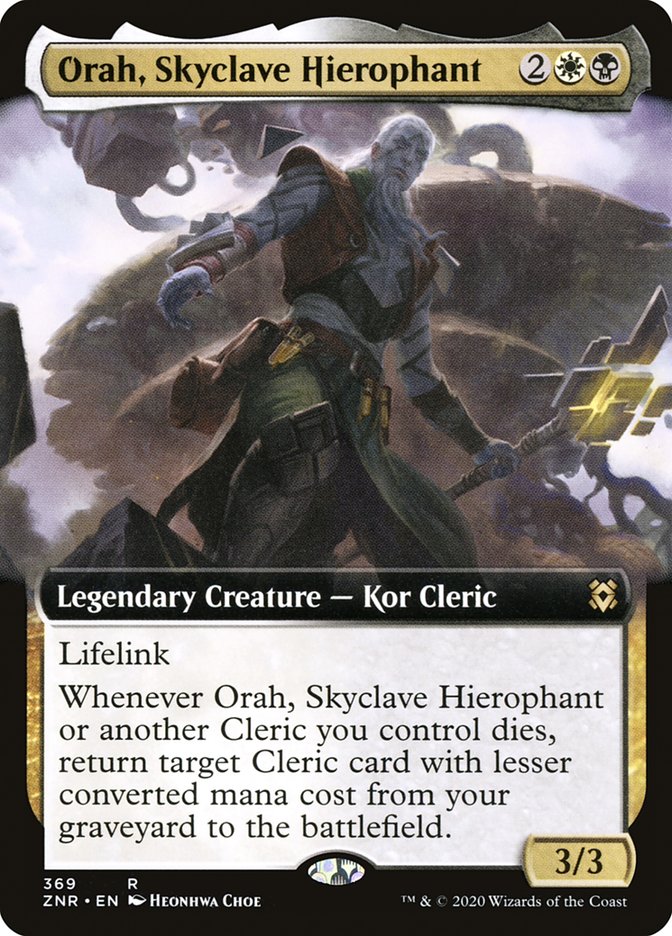 Orah, Skyclave Hierophant (Extended Art) [Zendikar Rising] | Game Grid - Logan