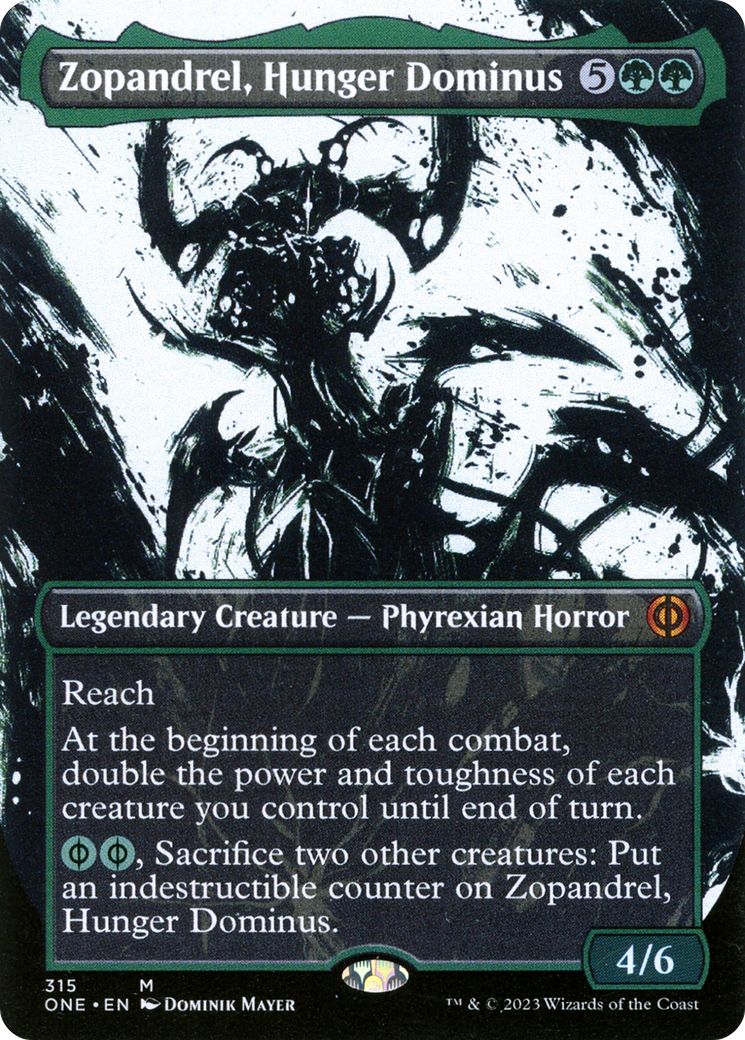 Zopandrel, Hunger Dominus (Borderless Ichor) [Phyrexia: All Will Be One] | Game Grid - Logan