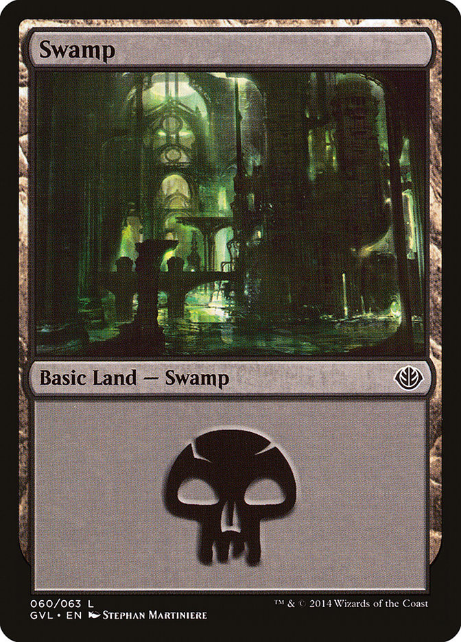 Swamp (60) (Garruk vs. Liliana) [Duel Decks Anthology] | Game Grid - Logan