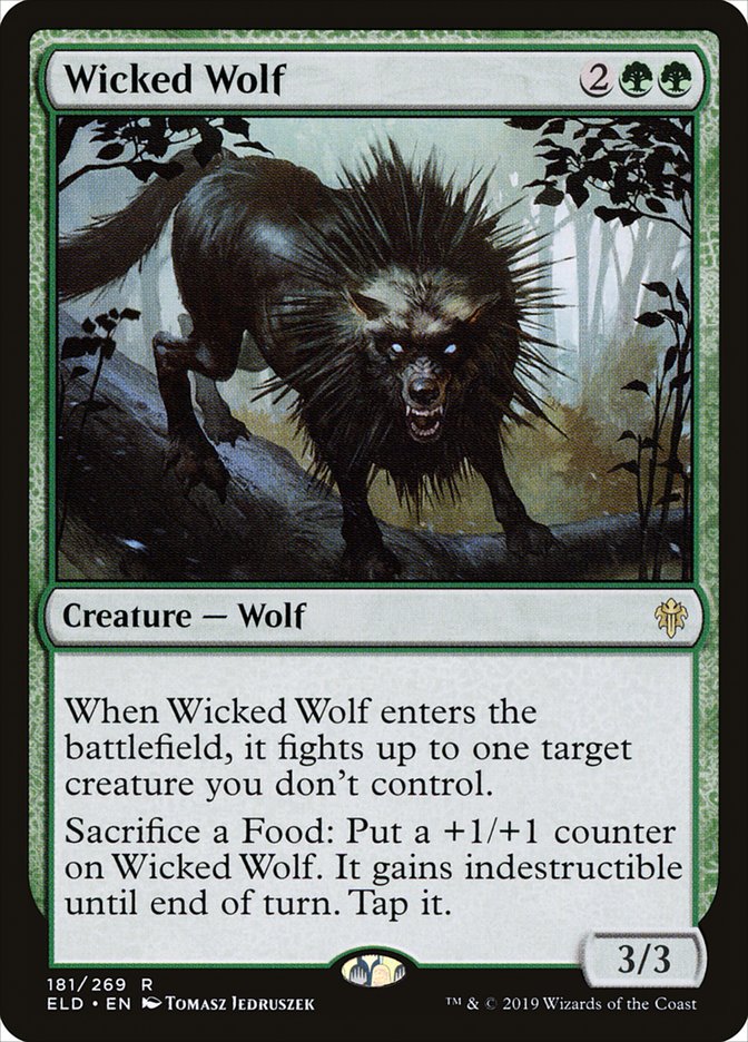 Wicked Wolf [Throne of Eldraine] | Game Grid - Logan