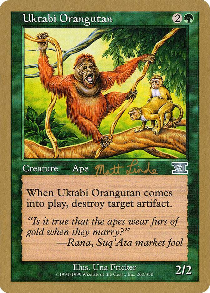 Uktabi Orangutan (Matt Linde) [World Championship Decks 1999] | Game Grid - Logan