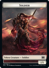 Cat Dragon // Soldier Double-Sided Token [Double Masters 2022 Tokens] | Game Grid - Logan